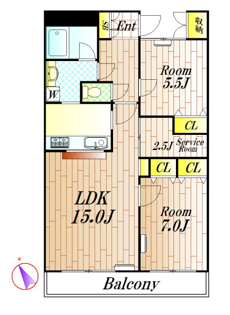 東京都世田谷区野沢３ 学芸大学駅 2SLDK マンション 賃貸物件詳細