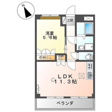 クローバーヒルズ 1階 1LDK 賃貸物件詳細