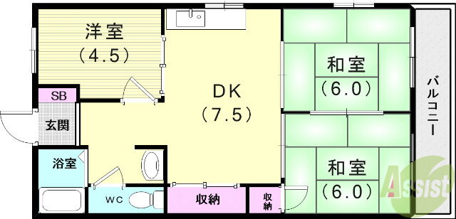 兵庫県神戸市長田区池田広町 長田駅 3DK マンション 賃貸物件詳細