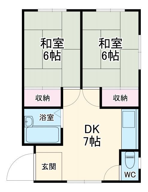 山梨県甲府市中央２ 金手駅 2DK アパート 賃貸物件詳細