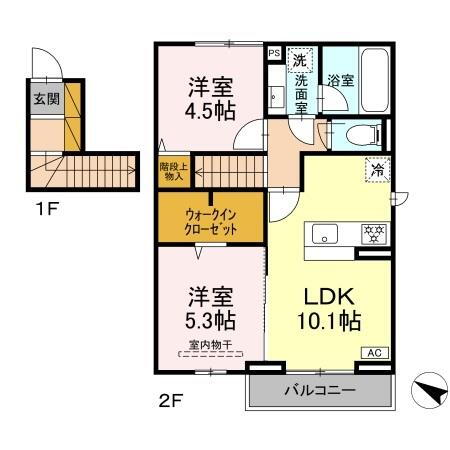 千葉県流山市東初石３ 初石駅 2LDK アパート 賃貸物件詳細