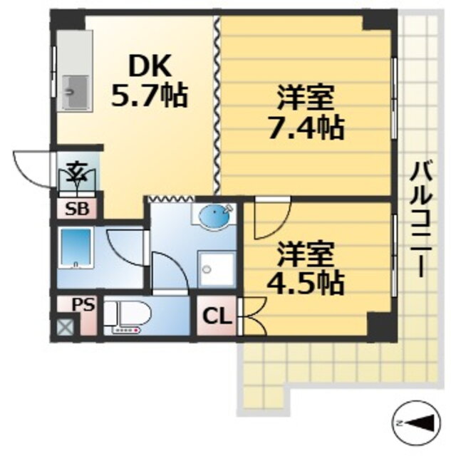 兵庫県神戸市中央区下山手通５ 県庁前駅 2DK マンション 賃貸物件詳細