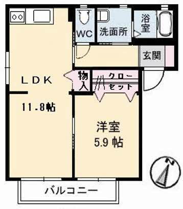 鳥取県米子市河岡 岸本駅 1LDK アパート 賃貸物件詳細