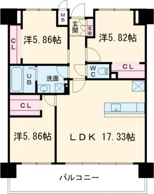 福岡県北九州市八幡東区荒生田３ スペースワールド駅 3LDK マンション 賃貸物件詳細