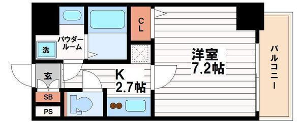 大阪府大阪市中央区北新町 谷町四丁目駅 1K マンション 賃貸物件詳細
