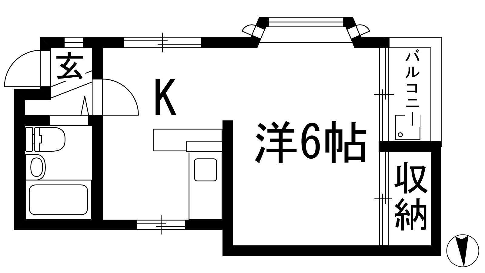 大阪府箕面市箕面２ 箕面駅 1K アパート 賃貸物件詳細