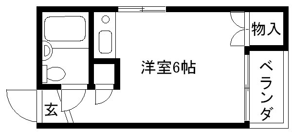 荒神口マンション 2階 ワンルーム 賃貸物件詳細