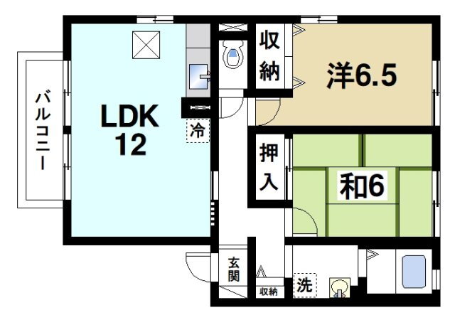 ラフィーネ結崎Ｂ 1階 2LDK 賃貸物件詳細