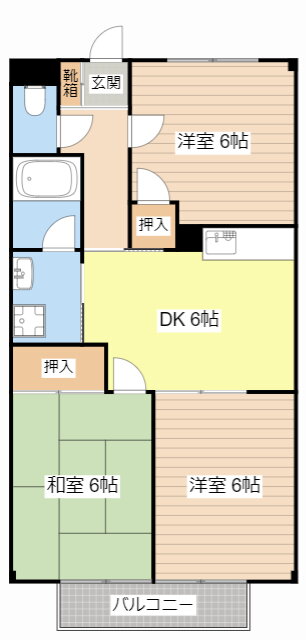 滋賀県米原市下多良３ 米原駅 3DK アパート 賃貸物件詳細