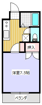 ラパス鉢形 3階 1K 賃貸物件詳細
