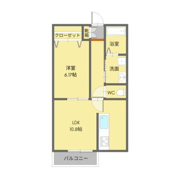 熊本県八代市長田町 新八代駅 1LDK アパート 賃貸物件詳細