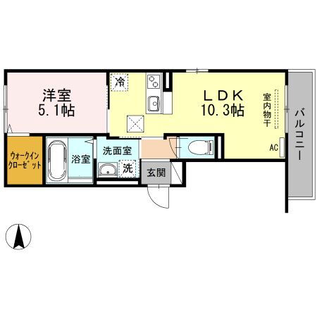 福岡県久留米市西町 西鉄久留米駅 1LDK アパート 賃貸物件詳細