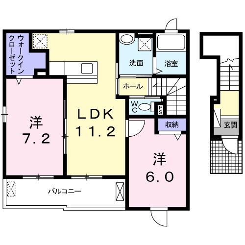 宮城県亘理郡山元町浅生原字新館前 山下駅 2LDK アパート 賃貸物件詳細