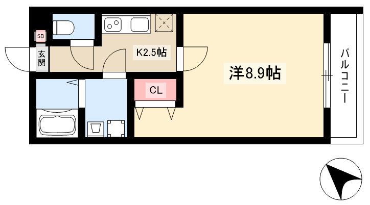 Ｔａｓｔｅ中村公園 1階 1K 賃貸物件詳細