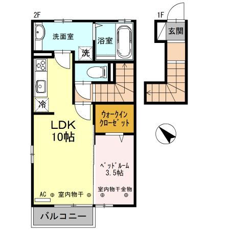 富山県魚津市六郎丸 魚津駅 1LDK アパート 賃貸物件詳細