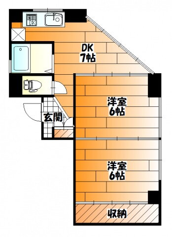 広島県広島市中区西白島町 白島駅 2DK マンション 賃貸物件詳細