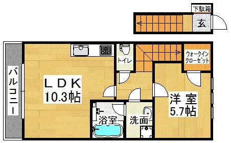 シエスタコート 2階 1LDK 賃貸物件詳細