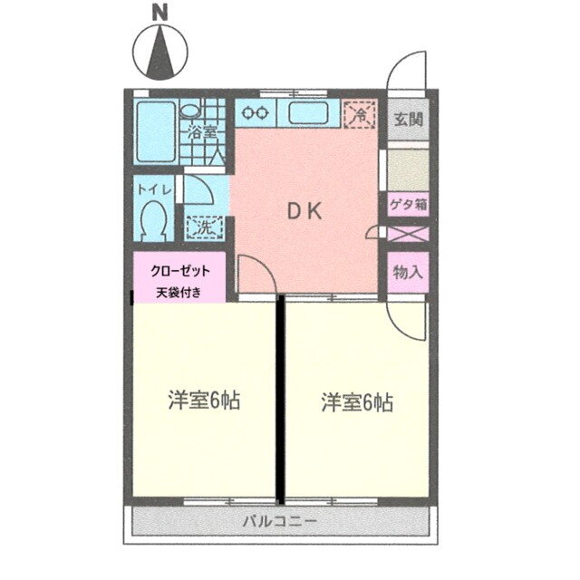 東京都町田市金森４ 町田駅 2DK アパート 賃貸物件詳細