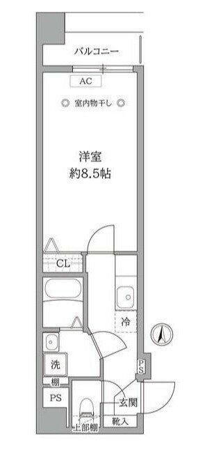 神奈川県川崎市幸区南幸町２ 尻手駅 1K マンション 賃貸物件詳細