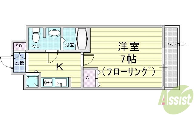 大阪府大阪市北区大淀北１ 中津駅 1K マンション 賃貸物件詳細
