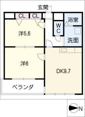 愛知県名古屋市昭和区広路通２ 御器所駅 2DK マンション 賃貸物件詳細