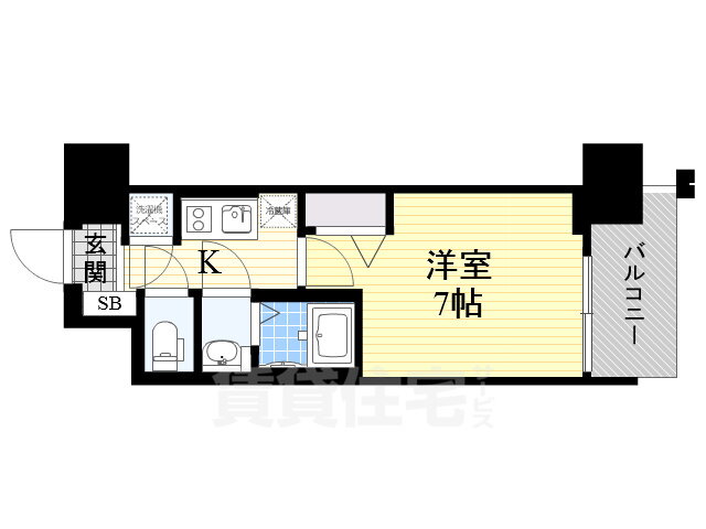 大阪府大阪市西区本田２ 九条駅 1K マンション 賃貸物件詳細