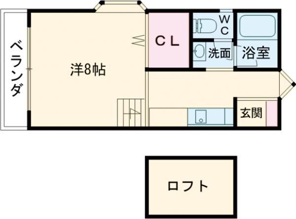 ヴィラ・クレストＩＩ 2階 ワンルーム 賃貸物件詳細