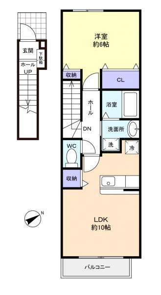 千葉県習志野市鷺沼５ 幕張本郷駅 1LDK アパート 賃貸物件詳細