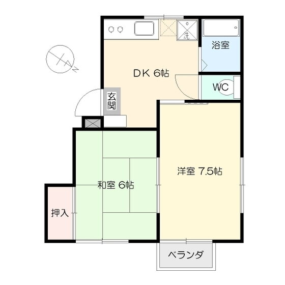 岩手県盛岡市盛岡駅前北通 盛岡駅 2DK アパート 賃貸物件詳細