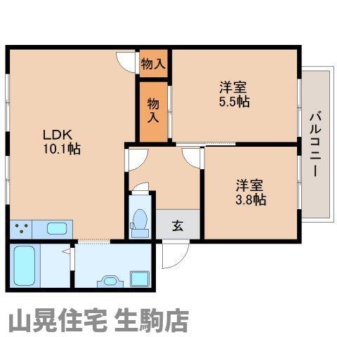 ピック小明Ａ棟 1階 3DK 賃貸物件詳細