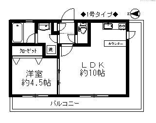 ドゥミル田島 3階 1LDK 賃貸物件詳細