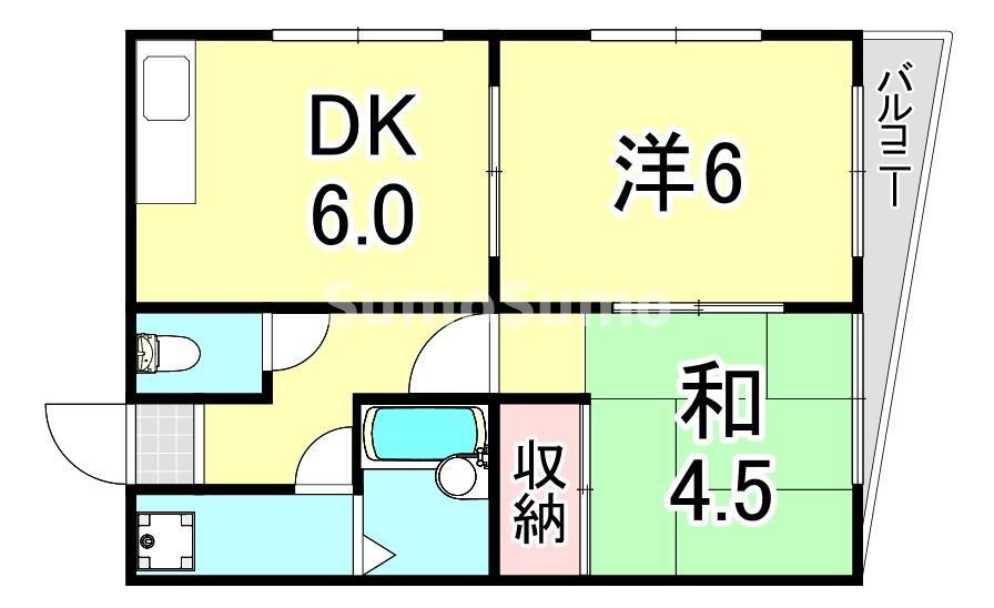 兵庫県神戸市長田区大谷町３ 西代駅 2DK アパート 賃貸物件詳細