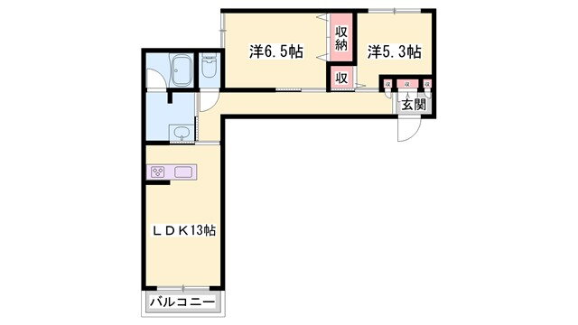 兵庫県小野市神明町 小野駅 2LDK アパート 賃貸物件詳細