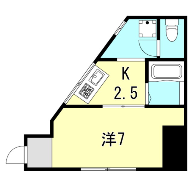 兵庫県神戸市兵庫区都由乃町１ 湊川公園駅 1K アパート 賃貸物件詳細