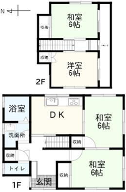 高井町一丁目貸住宅 4DK 賃貸物件詳細