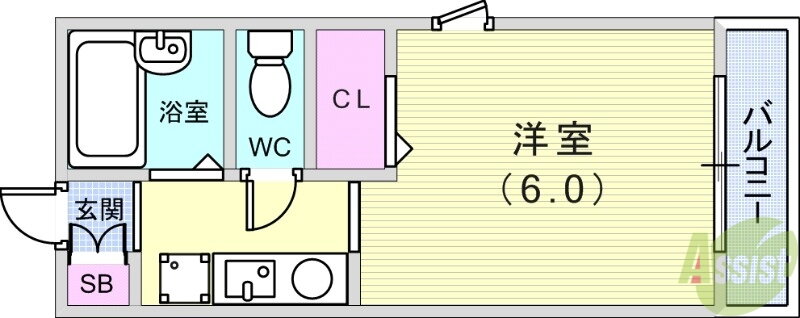 兵庫県神戸市須磨区須磨浦通５ 須磨駅 1K マンション 賃貸物件詳細