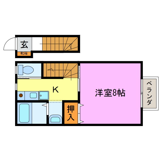 滋賀県甲賀市水口町山 貴生川駅 1K アパート 賃貸物件詳細