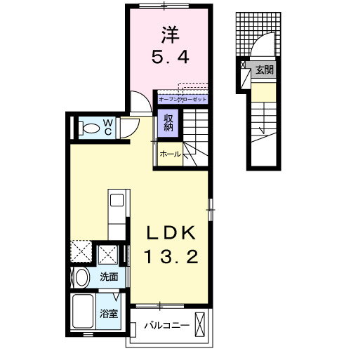 愛知県豊橋市向山西町 豊橋駅 1LDK アパート 賃貸物件詳細