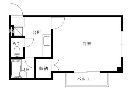 セザール 2階 1K 賃貸物件詳細