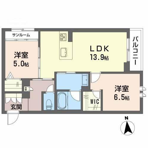 グレイス清水町 1階 2LDK 賃貸物件詳細