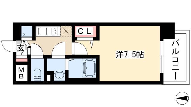 愛知県名古屋市中村区則武２ 太閤通駅 1K マンション 賃貸物件詳細