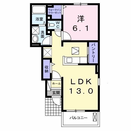 アフロディーテ 1階 1LDK 賃貸物件詳細