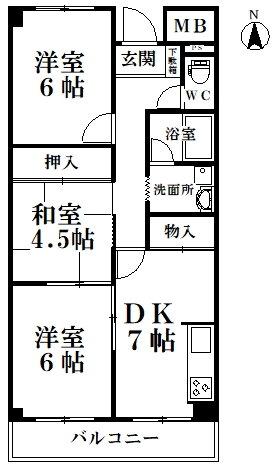 エステートハイム 3階 3DK 賃貸物件詳細