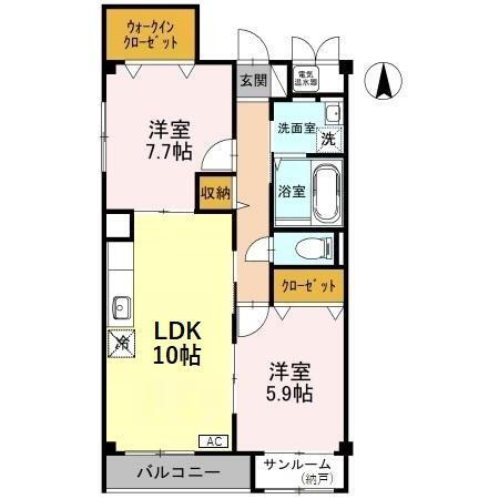 富山県富山市二口町３ 南富山駅前駅 2LDK アパート 賃貸物件詳細