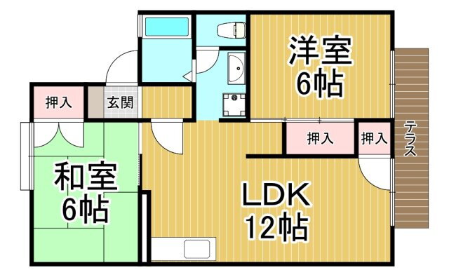 兵庫県伊丹市荻野西１ 中山寺駅 2LDK アパート 賃貸物件詳細