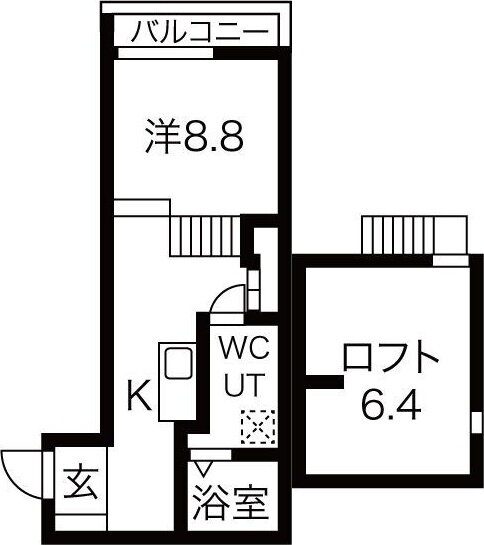 愛知県名古屋市西区山木２ 上小田井駅 1K アパート 賃貸物件詳細