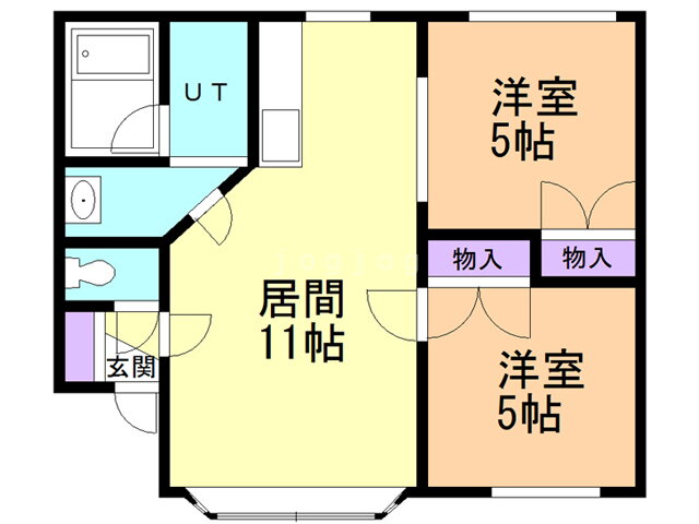 北海道苫小牧市明野新町１ 2LDK アパート 賃貸物件詳細