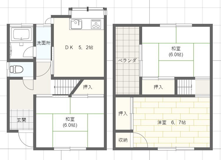 加古川ヤングハイツ 1階 3DK 賃貸物件詳細