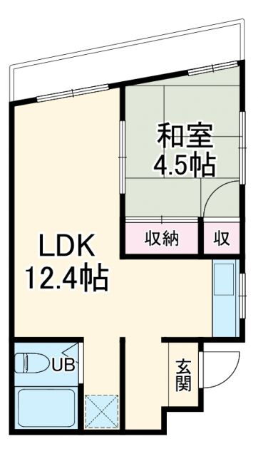 第７住吉ビル 2階 1LDK 賃貸物件詳細