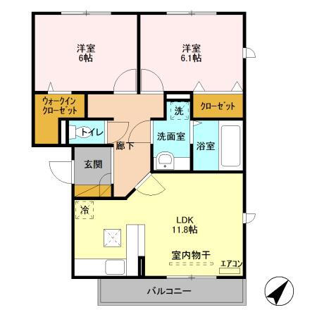 千葉県柏市船戸２ 柏たなか駅 2LDK アパート 賃貸物件詳細